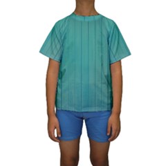 Green Surface  Kids  Short Sleeve Swimwear by artworkshop