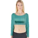 Green Surface  Long Sleeve Crop Top View1