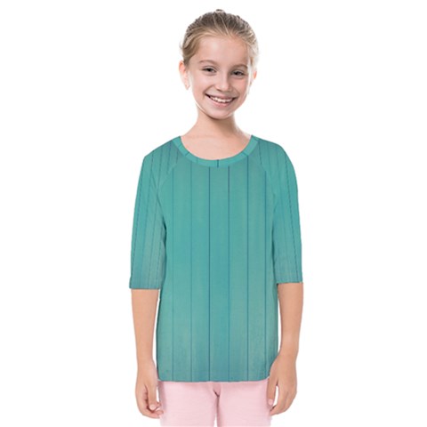 Green Surface  Kids  Quarter Sleeve Raglan Tee by artworkshop