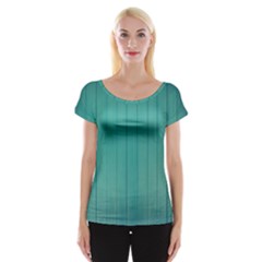 Green Surface  Cap Sleeve Top by artworkshop