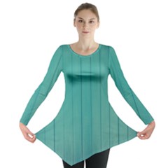 Green Surface  Long Sleeve Tunic  by artworkshop