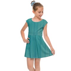 Green Surface  Kids  Cap Sleeve Dress by artworkshop