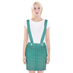 Green Surface  Braces Suspender Skirt by artworkshop