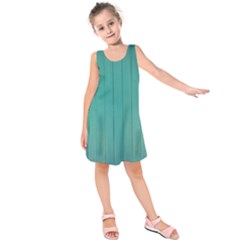 Green Surface  Kids  Sleeveless Dress by artworkshop