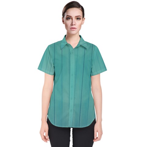 Green Surface  Women s Short Sleeve Shirt by artworkshop