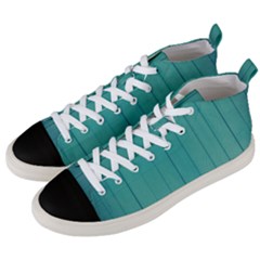 Green Surface  Men s Mid-top Canvas Sneakers by artworkshop