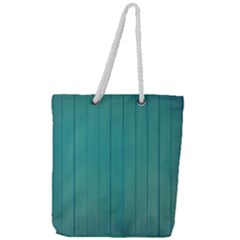 Green Surface  Full Print Rope Handle Tote (large)