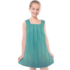 Green Surface  Kids  Cross Back Dress by artworkshop