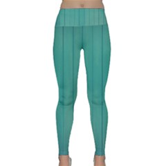 Green Surface  Lightweight Velour Classic Yoga Leggings by artworkshop