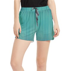 Green Surface  Women s Runner Shorts by artworkshop