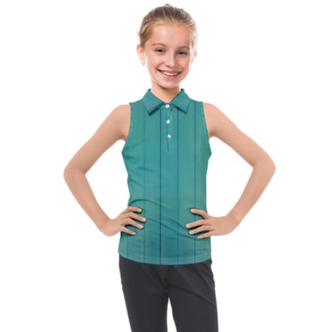 Green Surface  Kids  Sleeveless Polo Tee by artworkshop