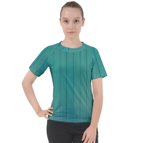 Green Surface  Women s Sport Raglan Tee by artworkshop