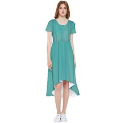 Green Surface  High Low Boho Dress by artworkshop