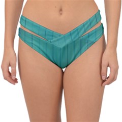 Green Surface  Double Strap Halter Bikini Bottom by artworkshop