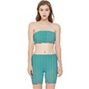 Green Surface  Stretch Shorts and Tube Top Set View1