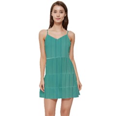 Green Surface  Short Frill Dress by artworkshop