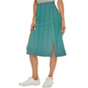 Green Surface  Midi Panel Skirt View2