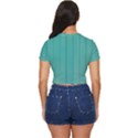 Green Surface  Side Button Cropped Tee View4