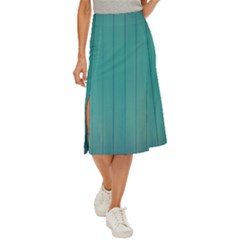 Green Surface  Midi Panel Skirt by artworkshop