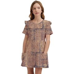 Architecture  Kids  Frilly Sleeves Pocket Dress