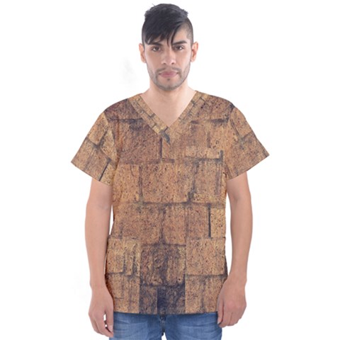  Wallpaper Architecture Men s V-neck Scrub Top by artworkshop