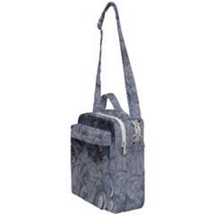 Ice Frost Crystals Crossbody Day Bag by artworkshop