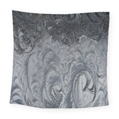 Ice Frost Crystals Square Tapestry (large) by artworkshop