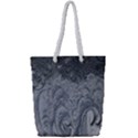 Ice Frost Crystals Full Print Rope Handle Tote (Small) View1