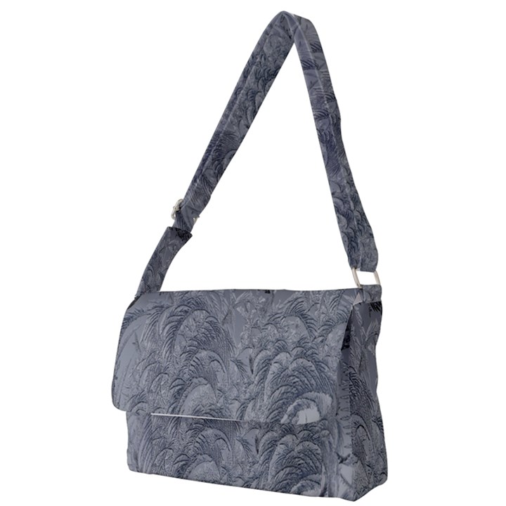 Ice Frost Crystals Full Print Messenger Bag (S)