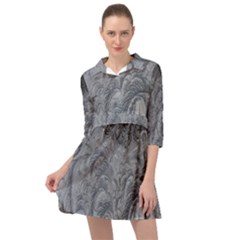 Ice Frost Crystals Mini Skater Shirt Dress by artworkshop