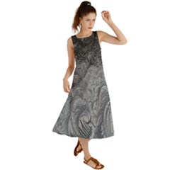 Ice Frost Crystals Summer Maxi Dress by artworkshop