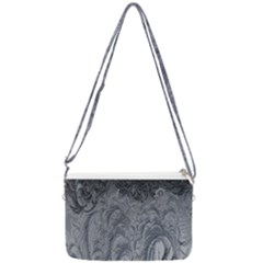 Ice Frost Crystals Double Gusset Crossbody Bag by artworkshop