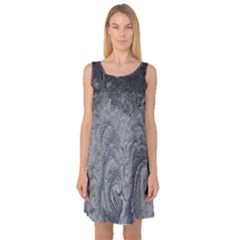 Ice Frost Crystals Sleeveless Satin Nightdress by artworkshop