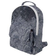 Ice Frost Crystals Flap Pocket Backpack (small) by artworkshop