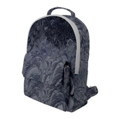 Ice Frost Crystals Flap Pocket Backpack (large) by artworkshop