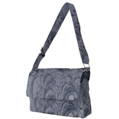 Ice Frost Crystals Full Print Messenger Bag (l) by artworkshop