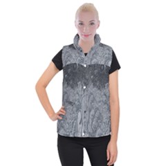 Ice Frost Crystals Women s Button Up Vest by artworkshop