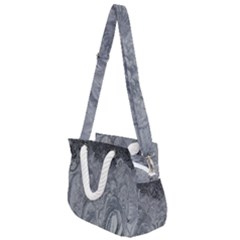 Ice Frost Crystals Rope Handles Shoulder Strap Bag by artworkshop