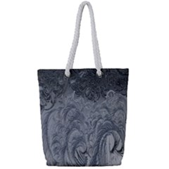 Ice Frost Crystals Full Print Rope Handle Tote (small) by artworkshop