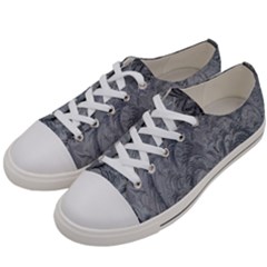 Ice Frost Crystals Men s Low Top Canvas Sneakers by artworkshop