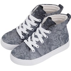 Ice Frost Crystals Kids  Hi-top Skate Sneakers by artworkshop