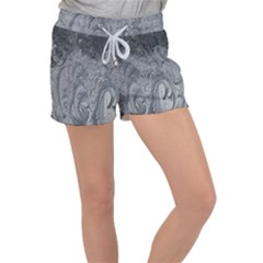 Ice Frost Crystals Velour Lounge Shorts by artworkshop