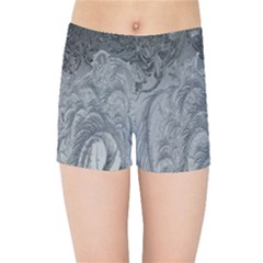 Ice Frost Crystals Kids  Sports Shorts by artworkshop