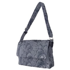 Ice Frost Crystals Full Print Messenger Bag (m) by artworkshop