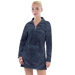  Stars Rotation  Women s Long Sleeve Casual Dress by artworkshop