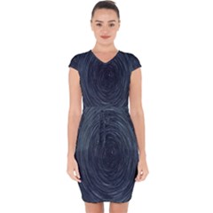  Stars Rotation  Capsleeve Drawstring Dress  by artworkshop