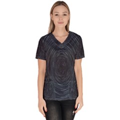  Stars Rotation  Women s V-neck Scrub Top by artworkshop