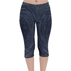  Stars Rotation  Velvet Capri Leggings  by artworkshop