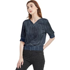  Stars Rotation  Quarter Sleeve Blouse