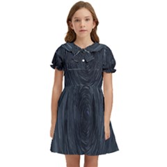  Stars Rotation  Kids  Bow Tie Puff Sleeve Dress